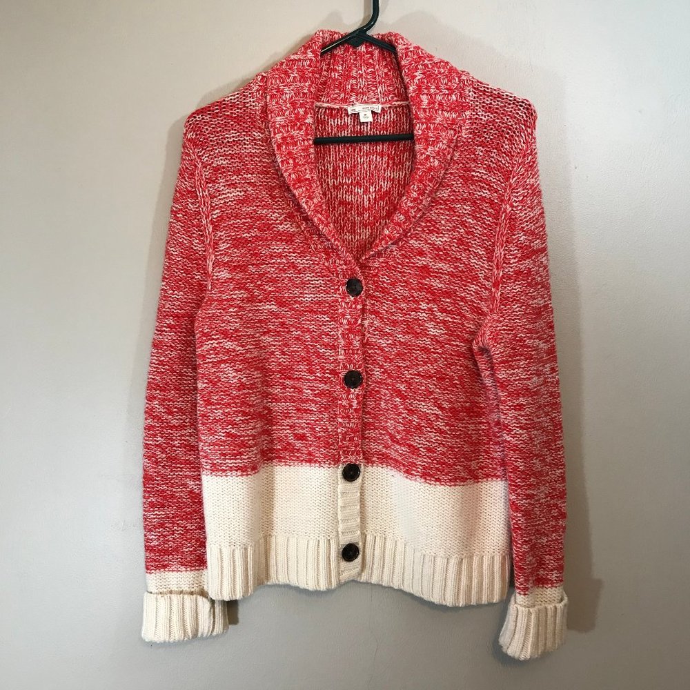 GAP Shawl Collar Lamb's Wool Cardigan Size M